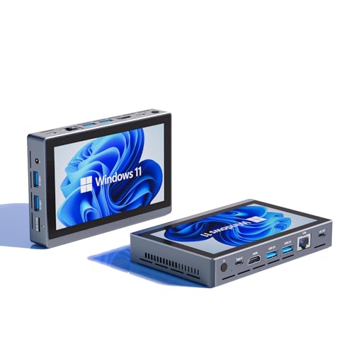 HEIGAOLAPC Mini PC Win 11 Pro, N5095 (2.9 GHz) 16GB DDR4 256GB eMMC Micro Desktop Computer, Supports Triple Display|4K @ 60Hz| WiFi | BT 5.2| RJ45 LAN | HDMI × 2 Business von HEIGAOLAPC