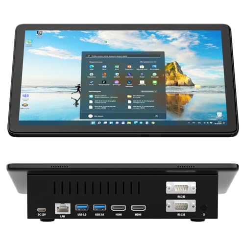 HEIGAOLAPC Mini PC da 10,1 pollici, Celeron 8 GB RAM 128 GB Rom(TF 512 GB) Computer, Mini PC Win 11 Pro Dual R232 HDMI, 8000mAH Batteria Bluetooth 5.2 WiFi 5.0 Type-C Tablet PC, GAOLA-F10 von HEIGAOLAPC