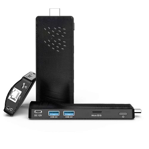 HEIGAOLAPC PC Stick Win 10, Pentium N4200 (1.1GHz) 4GB DDR4 RAM 64GB eMMC, Fanless Mini Computer, Dual WiFi 5.0/BT5.2/4K 60Hz/USB PD3.0 für Geschäft Zuhause Büro von HEIGAOLAPC