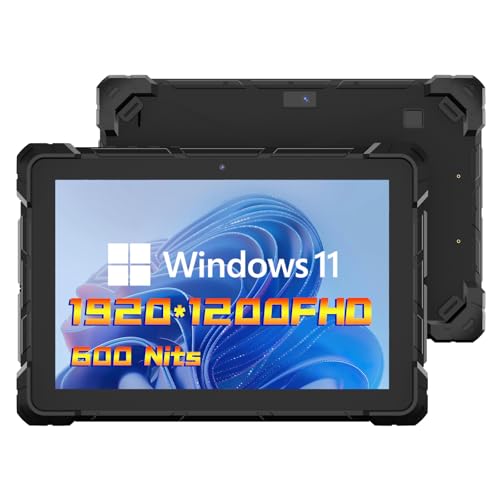 Industrielles Robustes Tablet PC-HEIGAOLAPC Outdoor Tablet 10,1” Wasserdicht IP67 Win 11 Pro, N4120, 8GB Ram, 128GB Rom, Sonnenlichtlesbares 1920x1200 IPS Display, 4G LTE, 8000mAh, HDMI, Type-C, RS232 von HEIGAOLAPC