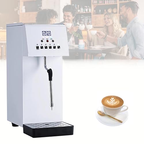 HEIHEIZI 6L Dampfmilchaufschäumer | Vollautomatischer Profi-Aufschäumer | LED-Display + Live-Temperaturkontrolle | 360° Dampf | Speziell für Espresso und Premium-Teegetränke HEIHEIZI 6L Dampfmilchaufschäumer | Vollautomatischer Profi-Aufschäumer | LED-Display + Live-Temperaturkontrolle | 360° Dampf | Speziell für Espresso und Premium-Teegetränke von HEIHEIZI