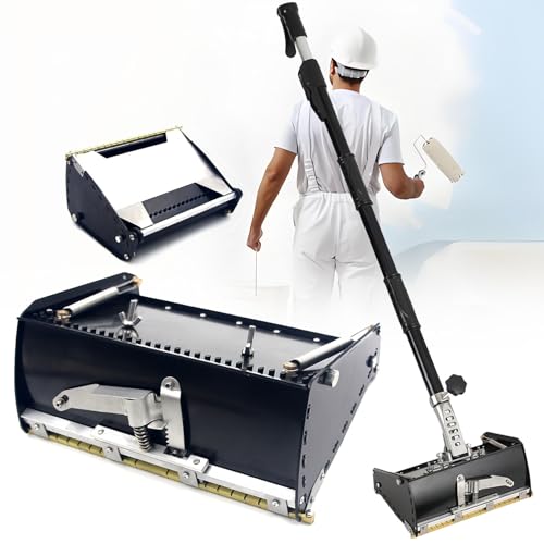 HEIHEIZI Wallboard Finishing Tool Drywall Flat Finishing Box Trockenbau Flachbearbeitungs Box mit 106cm-165cm Verstellbarer Griff Flat Box High Capacity + Easy Clean 8in/22cm HEIHEIZI Wallboard Finishing Tool Drywall Flat Finishing Box Trockenbau Flachbearbeitungs Box mit 106cm-165cm Verstellbarer Griff Flat Box High Capacity + Easy Clean 8in/22cm von HEIHEIZI