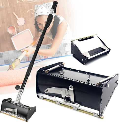 Trockenbau-Flachkasten, 8/10/12 Zoll breit, schnell zu reinigen, Aluminium-Schlammkasten für Gipskarton, Wandplatten, Rigipsplatten, Trockenbau-Flachkasten-Set Mit 41,7-64,9-Zoll-Griff 12in/32cm Trockenbau-Flachkasten, 8/10/12 Zoll breit, schnell zu reinigen, Aluminium-Schlammkasten für Gipskarton, Wandplatten, Rigipsplatten, Trockenbau-Flachkasten-Set Mit 41,7-64,9-Zoll-Griff 12in/32cm von HEIHEIZI