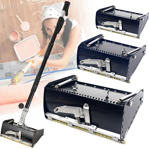 Trockenbau-Flachkasten, 8/10/12 Zoll breit, schnell zu reinigen, Aluminium-Schlammkasten für Gipskarton, Wandplatten, Rigipsplatten, Trockenbau-Flachkasten-Set Mit 41,7-64,9-Zoll-Griff 8/10/12in Trockenbau-Flachkasten, 8/10/12 Zoll breit, schnell zu reinigen, Aluminium-Schlammkasten für Gipskarton, Wandplatten, Rigipsplatten, Trockenbau-Flachkasten-Set Mit 41,7-64,9-Zoll-Griff 8/10/12in von HEIHEIZI
