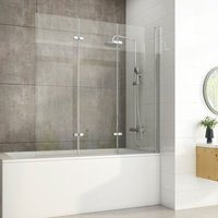 Heilmetz Badewannenaufsätze Faltbar 3-teilig Duschwand B.130xH.140cm Duschabtrennung Glas für Badewanne Heilmetz Badewannenaufsätze Faltbar 3-teilig Duschwand B.130xH.140cm Duschabtrennung Glas für Badewanne von HEILMETZ
