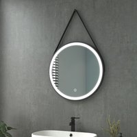 Badspiegel mit Beleuchtung led Badezimmerspiegel Rund Wandspiegel 60cm Kaltweißes Licht - Heilmetz von HEILMETZ
