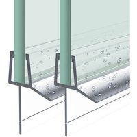 Heilmetz - Duschdichtung 2 x 100cm Für Duschtür Glasstärken von 4-6mm pvc Dichtung Ersatzdichtung Mit Abreißbare Dichtunglippe Für Duschkabine & von HEILMETZ