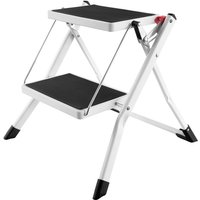 Heilmetz Klapptritt Tritthocker Klappbar Trittleiter mit Handläufen & Anti Rutsch Pedal, Tragbare Tritthocker,2 Stufen, Weiß Heilmetz Klapptritt Tritthocker Klappbar Trittleiter mit Handläufen & Anti Rutsch Pedal, Tragbare Tritthocker,2 Stufen, Weiß von HEILMETZ