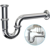 Heilmetz - Universal Siphon für Waschbecken, Höhenverstellbar Röhren Siphons Waschbecken für Überlauf Stöpsel Abfluss Ventil Waschbecken Waschtisch von HEILMETZ