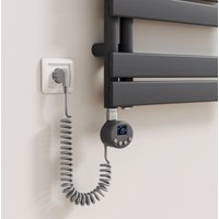 Heilmetz WIFI-Heizelement mit intelligentem Thermostat, 900 W, Anthrazit, Heizelement für elektrischen Handtuchtrockner von HEILMETZ