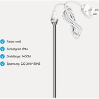 Heilmetz - Heizstäbe für Heizkörper Elektrisch 900W Elektro Heizelemente Stecker mit mechanischem Schalter Rohrkörper Aus Rostfreiem Stahl von HEILMETZ