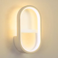 LED-Wandleuchte Innen Modern 15W led Wandlampe Kaltweißes/Neutrales/Warmweißes für Wohnzimmer Schlafzimmer Treppenhaus Flur Weiß - Heilmetz von HEILMETZ