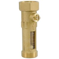 Durchflussmengenbegrenzer für Heizung und Solar - 1'' AG x 1'' IG mit Überwurfmutter flachdichtend - Anzeige 2 bis 12 l/min - max von HEIMA-PRESS