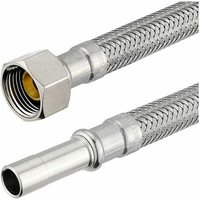 Flexibler Verbindungsschlauch - 1 x Überwurfmutter 3/8'' mit Dichtung und 1 x Rohrstutzen 10 mm - Länge 150 mm 1m/17,67 eur von HEIMA-PRESS