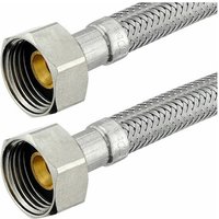 Flexibler Verbindungsschlauch - 2 x Überwurfmutter 1/2'' mit Dichtung - Länge 300 mm 1m/17,10 eur von HEIMA-PRESS