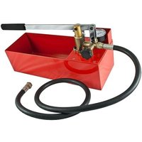 Hand-Druckprüfpumpe bis 50 bar - Wanneninhalt 12 Liter - mit 1,5 m Hochdruckschlauch 1/2'' IG von HEIMA-PRESS