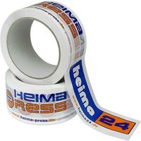 Heima pp Klebeband 2-farbig 50 mm x 66 m - 36 Rollen 1m/0,04 eur von HEIMA-PRESS