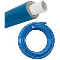 Iso - Mehrschichtverbundrohr 20 x 2 mm / blau - 6 mm Isolierstärke - Rolle 50 m 1m/2,16 EUR von HEIMA-PRESS