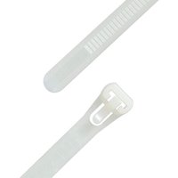 Kabelbinder wiederlösbar 7,6 x 150 mm aus Polyamid 6.6 - Farbe natur - Beutel 100 Stück Kabelbinder wiederlösbar 7,6 x 150 mm aus Polyamid 6.6 - Farbe natur - Beutel 100 Stück von HEIMA-PRESS