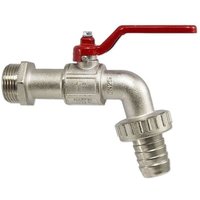 Kugelhahn Auslaufventil 1'' - DN 25 - mit Hebelgriff und Schlauchtülle 1 1/4'' Kugelhahn Auslaufventil 1'' - DN 25 - mit Hebelgriff und Schlauchtülle 1 1/4'' von HEIMA-PRESS