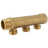 Messing-Verteiler 1''IG x 1''AG - 3 Abgänge Eurokonus 3/4''AG Messing-Verteiler 1''IG x 1''AG - 3 Abgänge Eurokonus 3/4''AG von HEIMA-PRESS