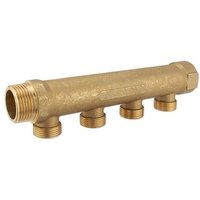 Messing-Verteiler 1''IG x 1''AG - 4 Abgänge Eurokonus 3/4''AG Messing-Verteiler 1''IG x 1''AG - 4 Abgänge Eurokonus 3/4''AG von HEIMA-PRESS