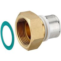 Press-Verschraubung mit Überwurfmutter 1 1/4'' IG - flachdichtend - für Alu-Verbundrohr 32 x 3,0 mm Press-Verschraubung mit Überwurfmutter 1 1/4'' IG - flachdichtend - für Alu-Verbundrohr 32 x 3,0 mm von HEIMA-PRESS