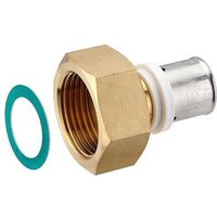 Press-Verschraubung mit Überwurfmutter 1'' IG - flachdichtend - für Alu-Verbundrohr 20 x 2,0 mm Press-Verschraubung mit Überwurfmutter 1'' IG - flachdichtend - für Alu-Verbundrohr 20 x 2,0 mm von HEIMA-PRESS