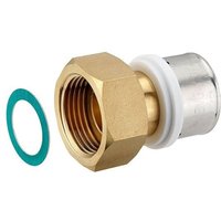 Press-Verschraubung mit Überwurfmutter 1'' IG - flachdichtend - für Alu-Verbundrohr 32 x 3,0 mm Press-Verschraubung mit Überwurfmutter 1'' IG - flachdichtend - für Alu-Verbundrohr 32 x 3,0 mm von HEIMA-PRESS