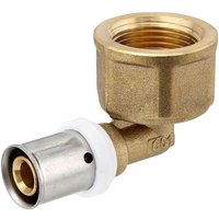 Pressfitting-Winkel 90° - 16 x 2,0 mm - 3/4 Zoll Innengewinde für MV-Rohr Pressfitting-Winkel 90° - 16 x 2,0 mm - 3/4 Zoll Innengewinde für MV-Rohr von HEIMA-PRESS