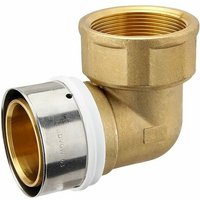 Pressfitting-Winkel 90° - 63 x 4,5 mm - 2 Zoll Innengewinde für MV-Rohr von HEIMA-PRESS