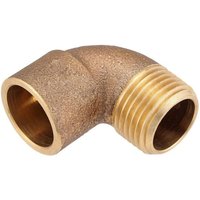 Rotguss-Löt-Winkel 90° - 18 mm - 3/4'' AG - mit DVGW-Zulassung Rotguss-Löt-Winkel 90° - 18 mm - 3/4'' AG - mit DVGW-Zulassung von HEIMA-PRESS