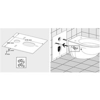 Schallschutzset für Wand-WC und Bidet, best. aus Schalldämmprofil 4 mm stark (geklappte Ausführung) von HEIMA-PRESS