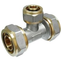 Schraubfitting-T-Stück 20 x 2,0 - 16 x 2,0 - 20 x 2,0 mm für Alu-Mehrschicht-Verbundrohr Schraubfitting-T-Stück 20 x 2,0 - 16 x 2,0 - 20 x 2,0 mm für Alu-Mehrschicht-Verbundrohr von HEIMA-PRESS