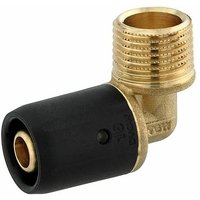 Steck-Winkel 90° - 16 x 2,0 mm - 1/2'' ag für Mehrschicht-Verbundrohr von HEIMA-PRESS