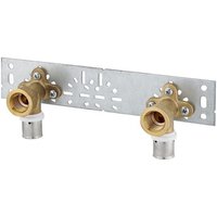 2 Stk. Press-Wandwinkel 1/2'' IG - 52 mm - für MV-Rohr 20 x 2 mm - mit Montageplatte - Stichmaß 153 mm 2 Stk. Press-Wandwinkel 1/2'' IG - 52 mm - für MV-Rohr 20 x 2 mm - mit Montageplatte - Stichmaß 153 mm von HEIMA24