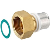 Press-Verschraubung mit Überwurfmutter 1'' IG - flachdichtend - für Alu-Verbundrohr 26 x 3,0 mm von HEIMA24