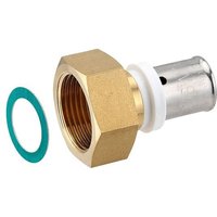 Press-Verschraubung mit Überwurfmutter 3/4'' IG - flachdichtend - für Alu-Verbundrohr 16 x 2,0 mm von HEIMA24