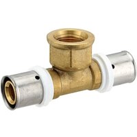 Pressfitting-T-Stück 20 x 2,0 - 1/2 Zoll Innengewinde - 20 x 2,0 mm für MV-Rohr Pressfitting-T-Stück 20 x 2,0 - 1/2 Zoll Innengewinde - 20 x 2,0 mm für MV-Rohr von HEIMA24