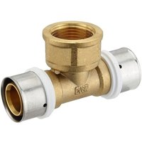 Pressfitting-T-Stück 32 x 3,0 - 1 Zoll Innengewinde - 32 x 3,0 mm für MV-Rohr Pressfitting-T-Stück 32 x 3,0 - 1 Zoll Innengewinde - 32 x 3,0 mm für MV-Rohr von HEIMA24