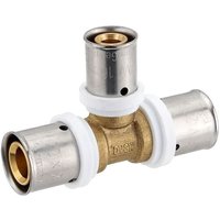 Pressfitting-T-Stück - Mittelabgang reduziert - 20 x 2,0 - 16 x 2,0 - 20 x 2,0 mm für MV-Rohr Pressfitting-T-Stück - Mittelabgang reduziert - 20 x 2,0 - 16 x 2,0 - 20 x 2,0 mm für MV-Rohr von HEIMA24