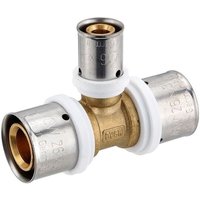Pressfitting-T-Stück - Mittelabgang reduziert - 26 x 3,0 - 16 x 2,0 - 26 x 3,0 mm für MV-Rohr Pressfitting-T-Stück - Mittelabgang reduziert - 26 x 3,0 - 16 x 2,0 - 26 x 3,0 mm für MV-Rohr von HEIMA24