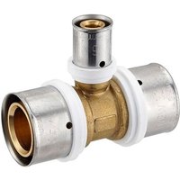 Pressfitting-T-Stück - Mittelabgang reduziert - 32 x 3,0 - 16 x 2,0 - 32 x 3,0 mm für MV-Rohr Pressfitting-T-Stück - Mittelabgang reduziert - 32 x 3,0 - 16 x 2,0 - 32 x 3,0 mm für MV-Rohr von HEIMA24