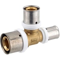 Pressfitting-T-Stück - reduziert - 26 x 3,0 - 20 x 2,0 - 16 x 2,0 mm für MV-Rohr Pressfitting-T-Stück - reduziert - 26 x 3,0 - 20 x 2,0 - 16 x 2,0 mm für MV-Rohr von HEIMA24