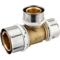 Pressfitting-T-Stück - reduziert - 50 x 4,0 - 40 x 3,5 - 40 x 3,5 mm für MV-Rohr Pressfitting-T-Stück - reduziert - 50 x 4,0 - 40 x 3,5 - 40 x 3,5 mm für MV-Rohr von HEIMA24