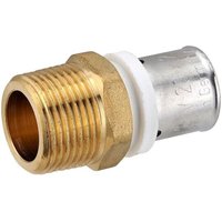Pressfitting-Übergang 20 x 2,0 mm - 3/4 Zoll Außengewinde für MV-Rohr Pressfitting-Übergang 20 x 2,0 mm - 3/4 Zoll Außengewinde für MV-Rohr von HEIMA24