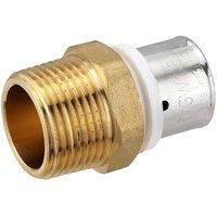Pressfitting-Übergang 26 x 3,0 mm - 1 Zoll Außengewinde für MV-Rohr Pressfitting-Übergang 26 x 3,0 mm - 1 Zoll Außengewinde für MV-Rohr von HEIMA24