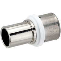 Pressfitting-Übergang 26 x 3,0 mm MV-Rohr auf 22 mm Kupferrohr - Pressanschluss vernickelt Pressfitting-Übergang 26 x 3,0 mm MV-Rohr auf 22 mm Kupferrohr - Pressanschluss vernickelt von HEIMA24