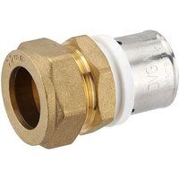 Pressfitting-Übergang 26 x 3,0 mm MV-Rohr auf Klemmverschraubung für 22 mm Kupferrohr Pressfitting-Übergang 26 x 3,0 mm MV-Rohr auf Klemmverschraubung für 22 mm Kupferrohr von HEIMA24