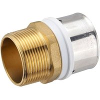 Pressfitting-Übergang 50 x 4,0 mm - 1 1/2 Zoll Außengewinde für MV-Rohr von HEIMA24